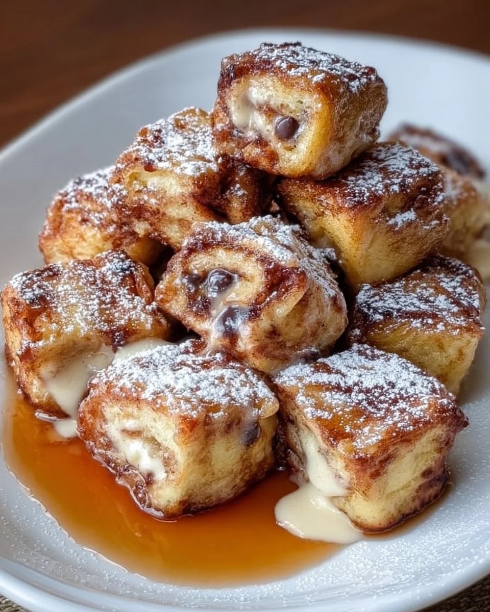 Cinnamon Roll French Toast Bites