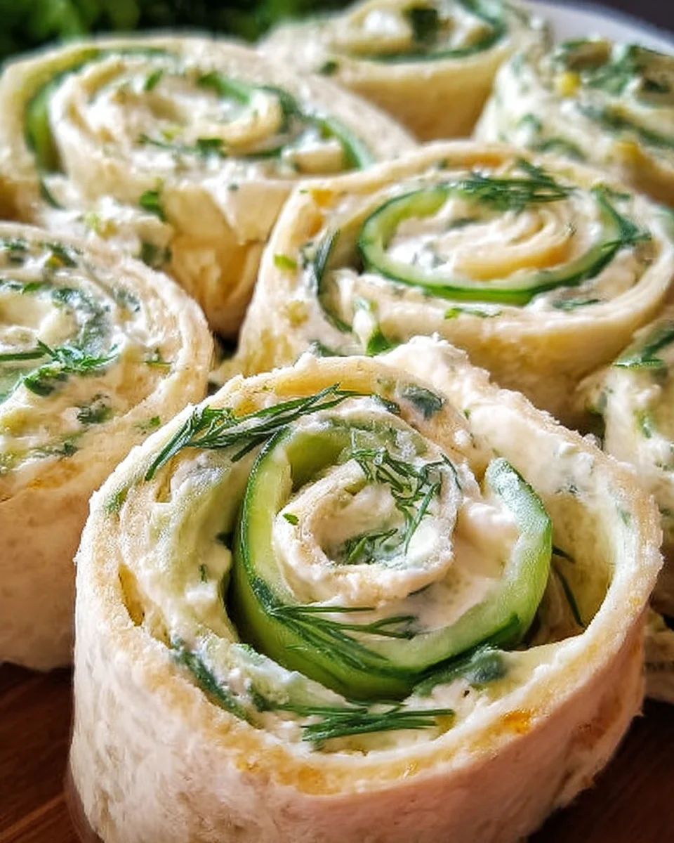 Cucumber and Dill Pinwheels