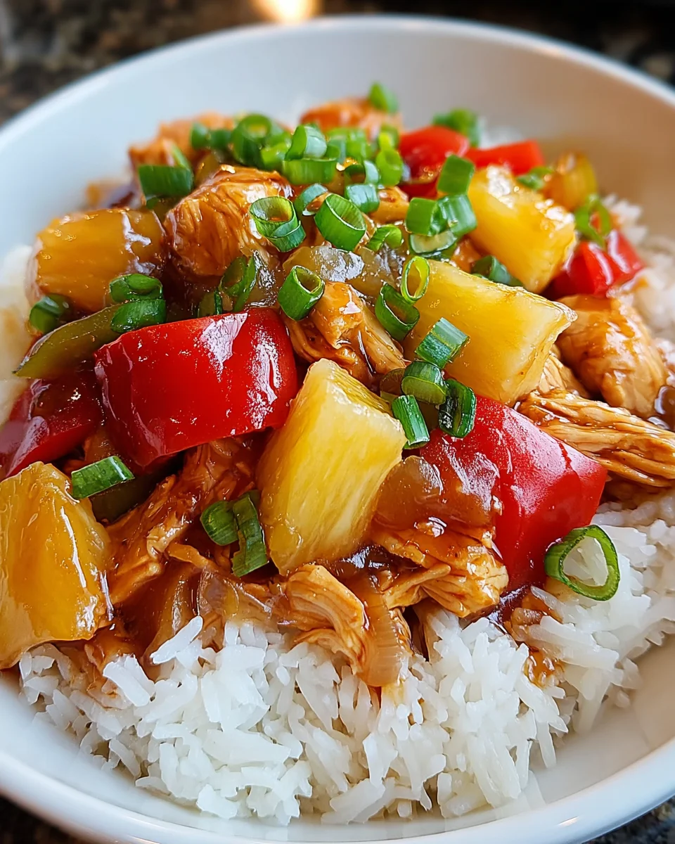 Slow Cook Pineapple Chicken