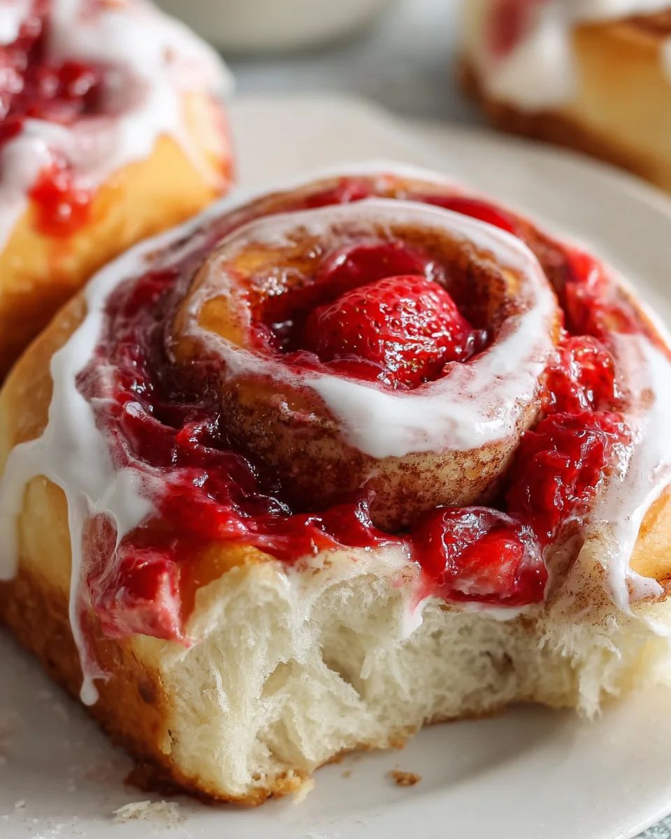 Strawberry Cinnamon Rolls