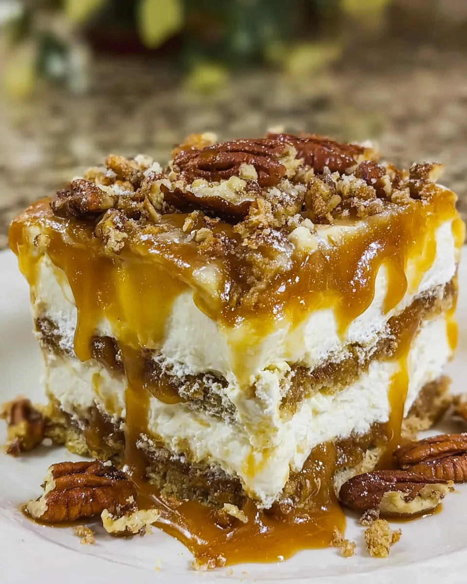 Caramel Pecan Lasagna