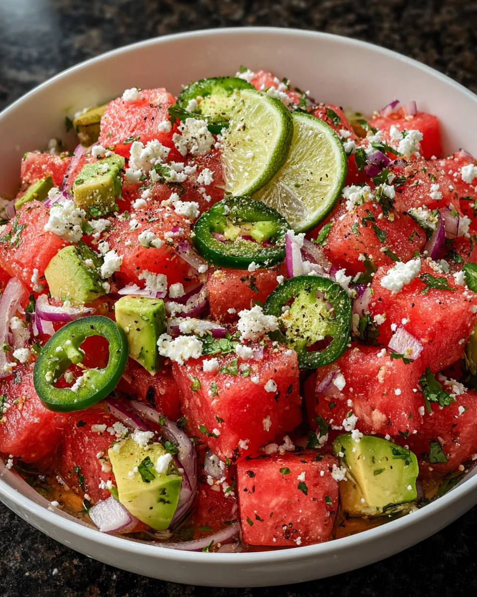 Mexican Watermelon Salad: Refreshing Summer Delight!