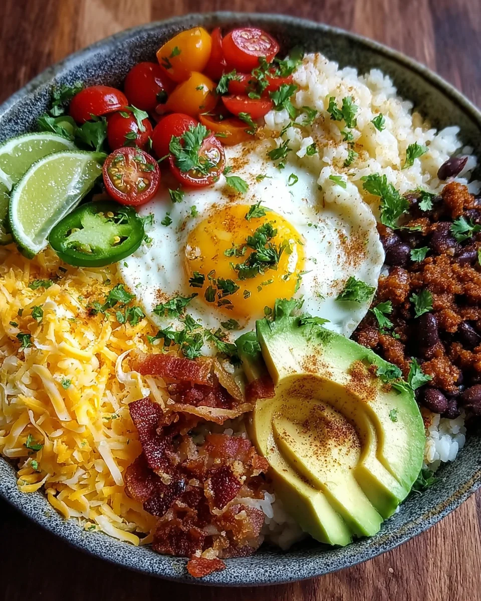 Ultimate Breakfast Burrito Bowl with Crispy Chorizo