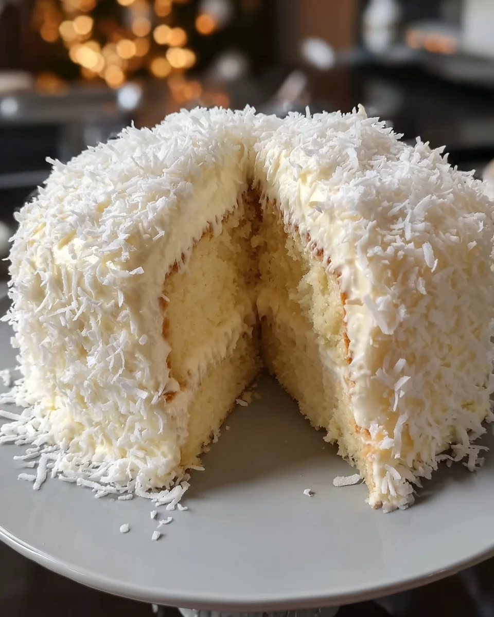 Catch A Husband Coconut Cream Cake
