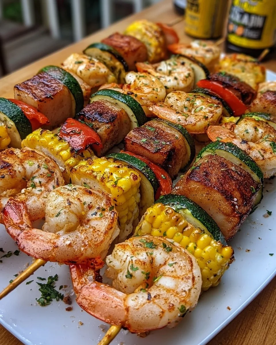 Grilled Seafood Skewers