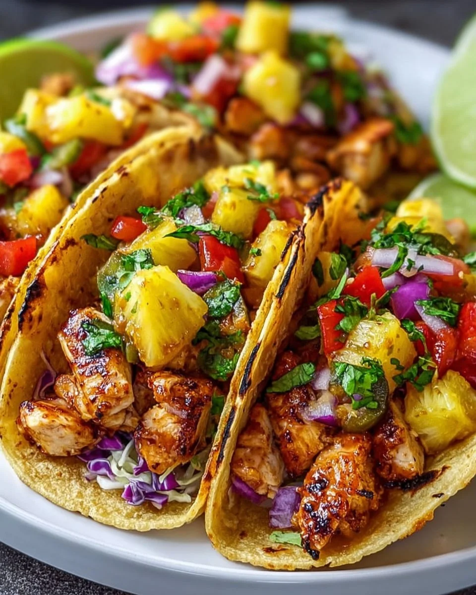 Juicy Pineapple Chicken Tacos: Best Weeknight Meal