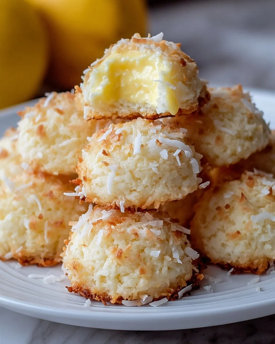 Lemon Coconut Cheesecake Cookies