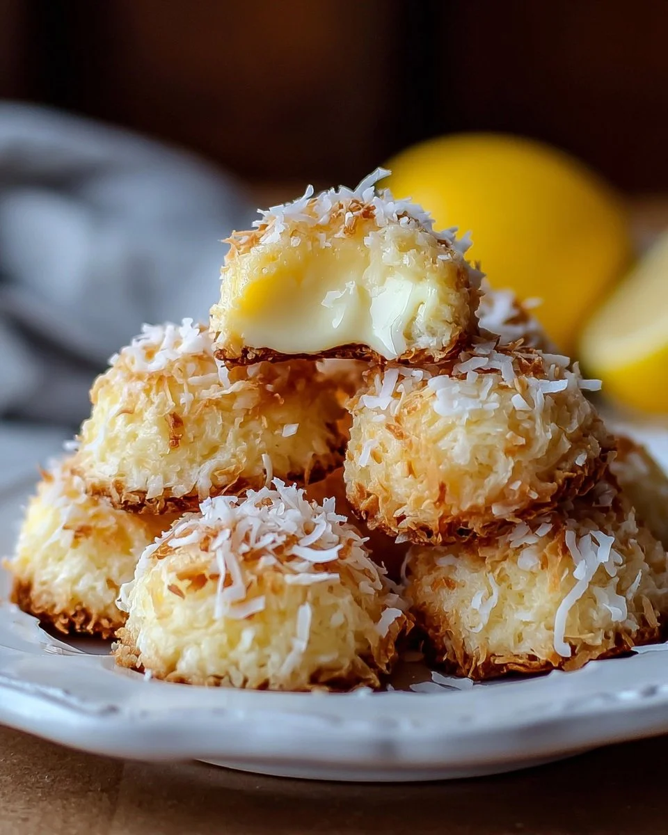 Lemon Coconut Cheesecake Cookies
