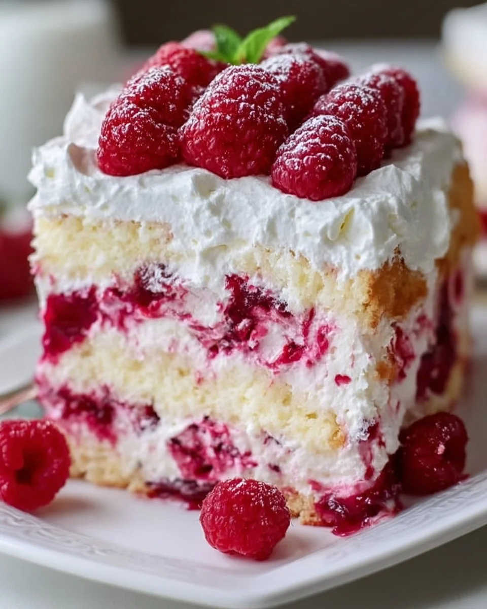 Mothers Day Raspberry Cream Angel Food Cake: A Sweet Surprise