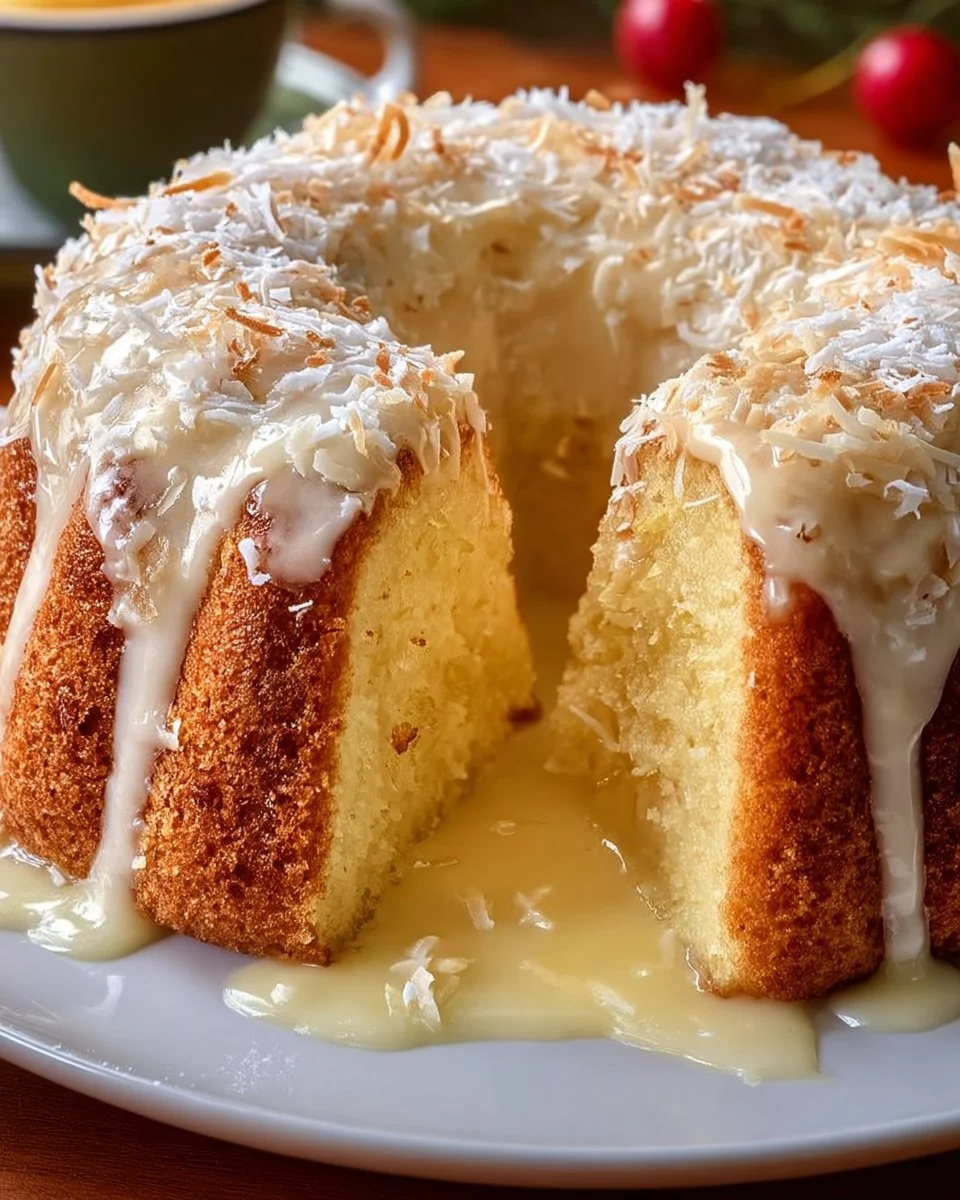 Pina Colada Pound Cake