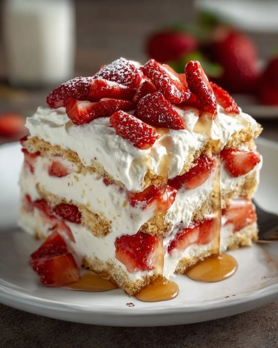 Strawberry Icebox Cake