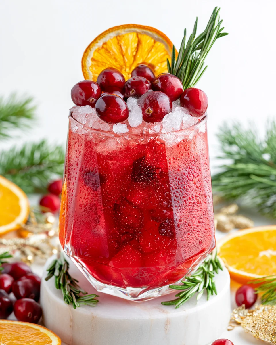 Cranberry Mocktail With 3 Ingredients