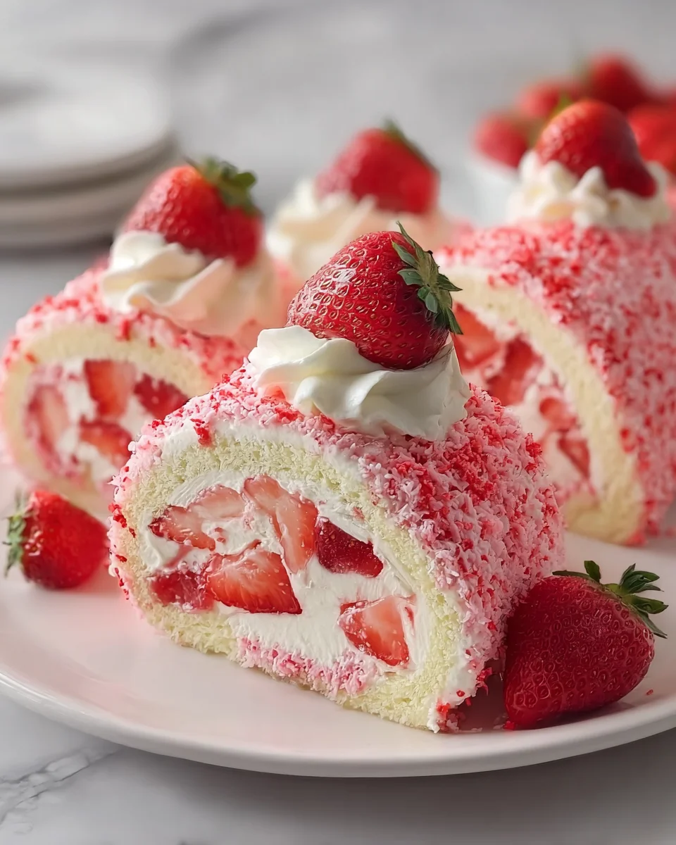 Strawberry Shortcake Cheesecake Rolls: A Delightful Treat!
