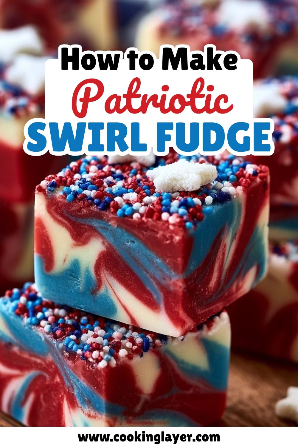 Patriotic Swirl Fudge Recipe: The Perfect Red, White, and Blue Dessert
