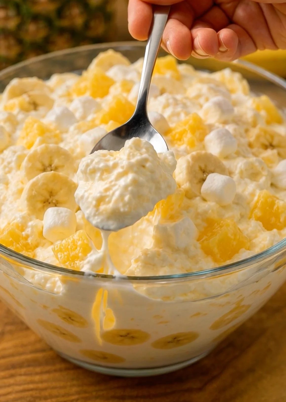 Banana Pineapple Fluff Salad