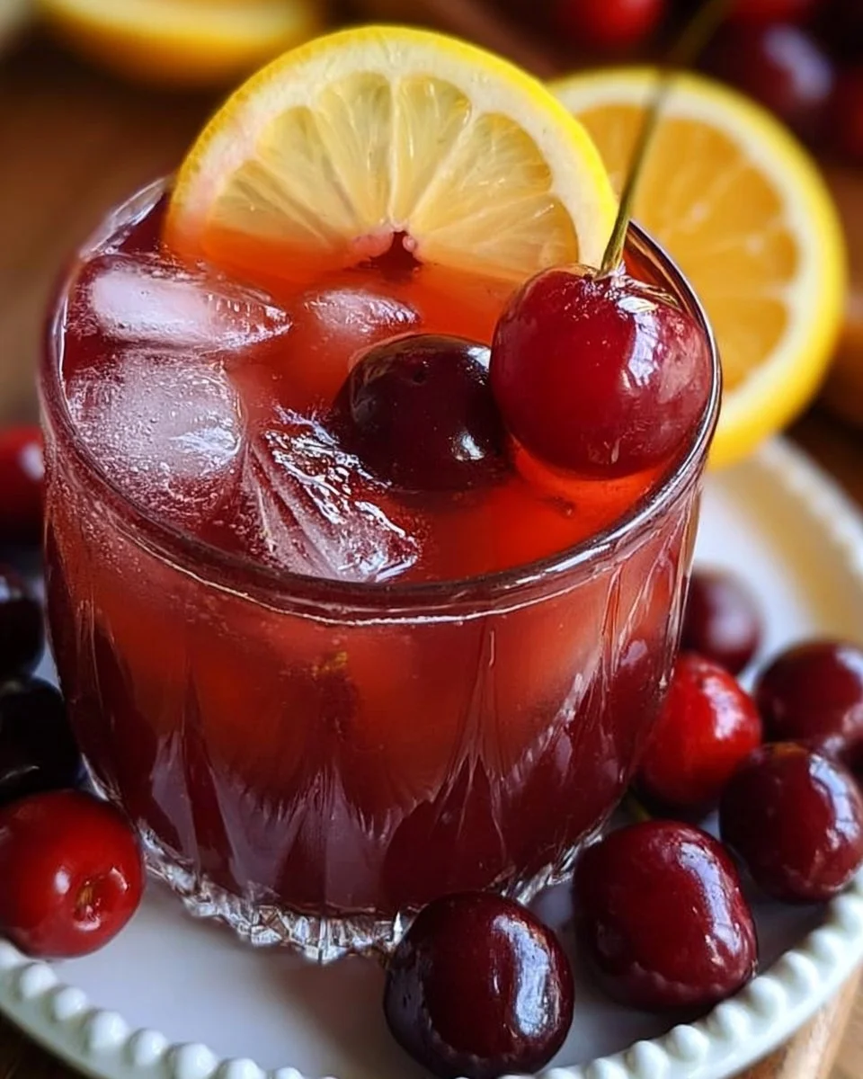 Black cherry juice | Healthy lemonade, Cherry drink, Fresh cherries