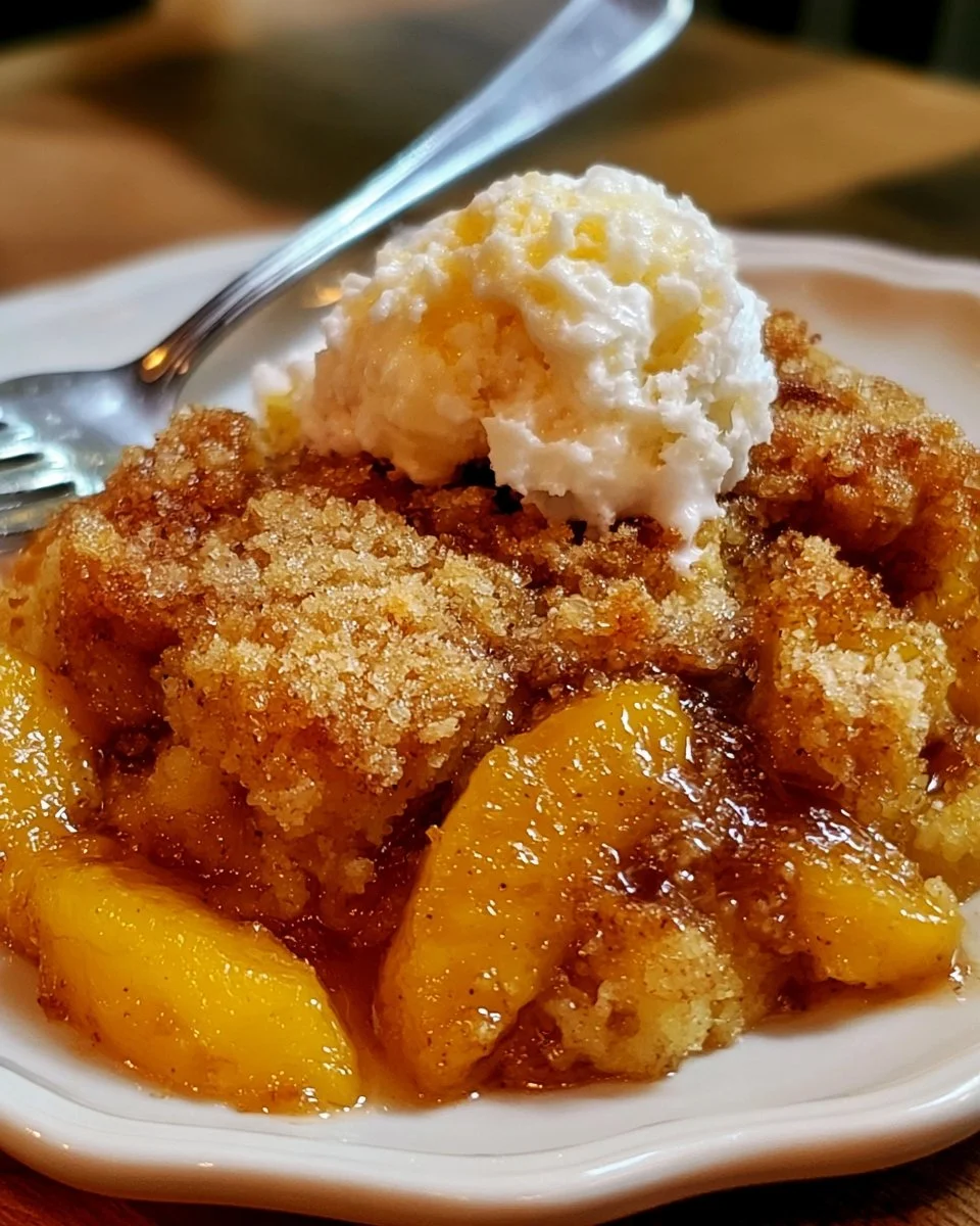 Brown Butter Peach Cobbler