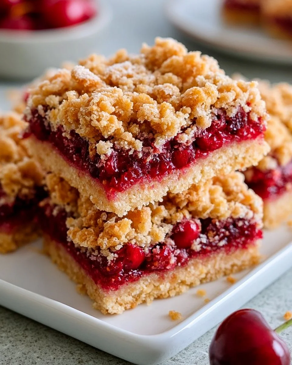 Cherry Crumble Bars