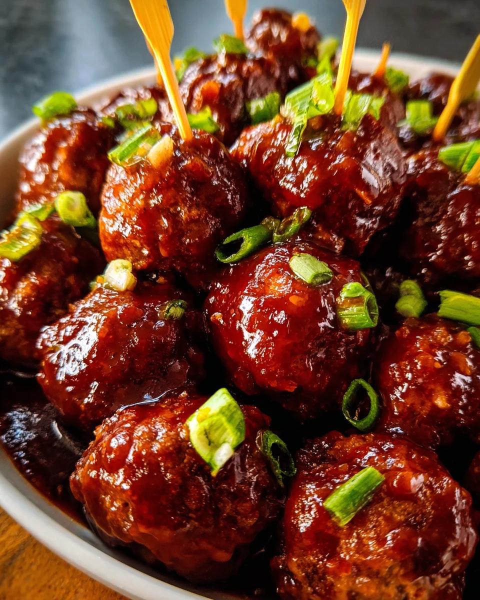 Crockpot Sweet & Sour Meatballs