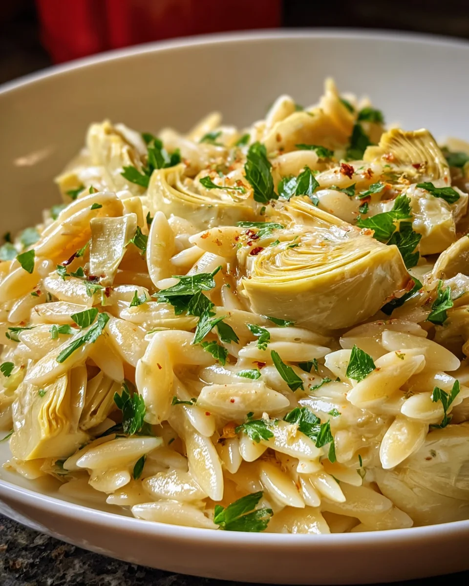 Orzo with Lemon and Artichokes: A Fresh Delight Awaits!
