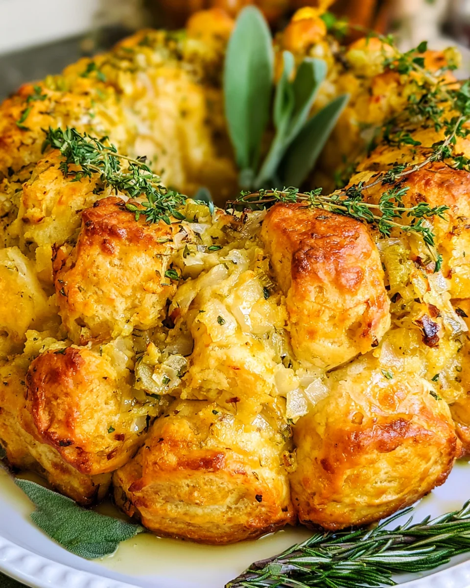 Pull Apart Stuffing Ring: A Unique Holiday Delight!
