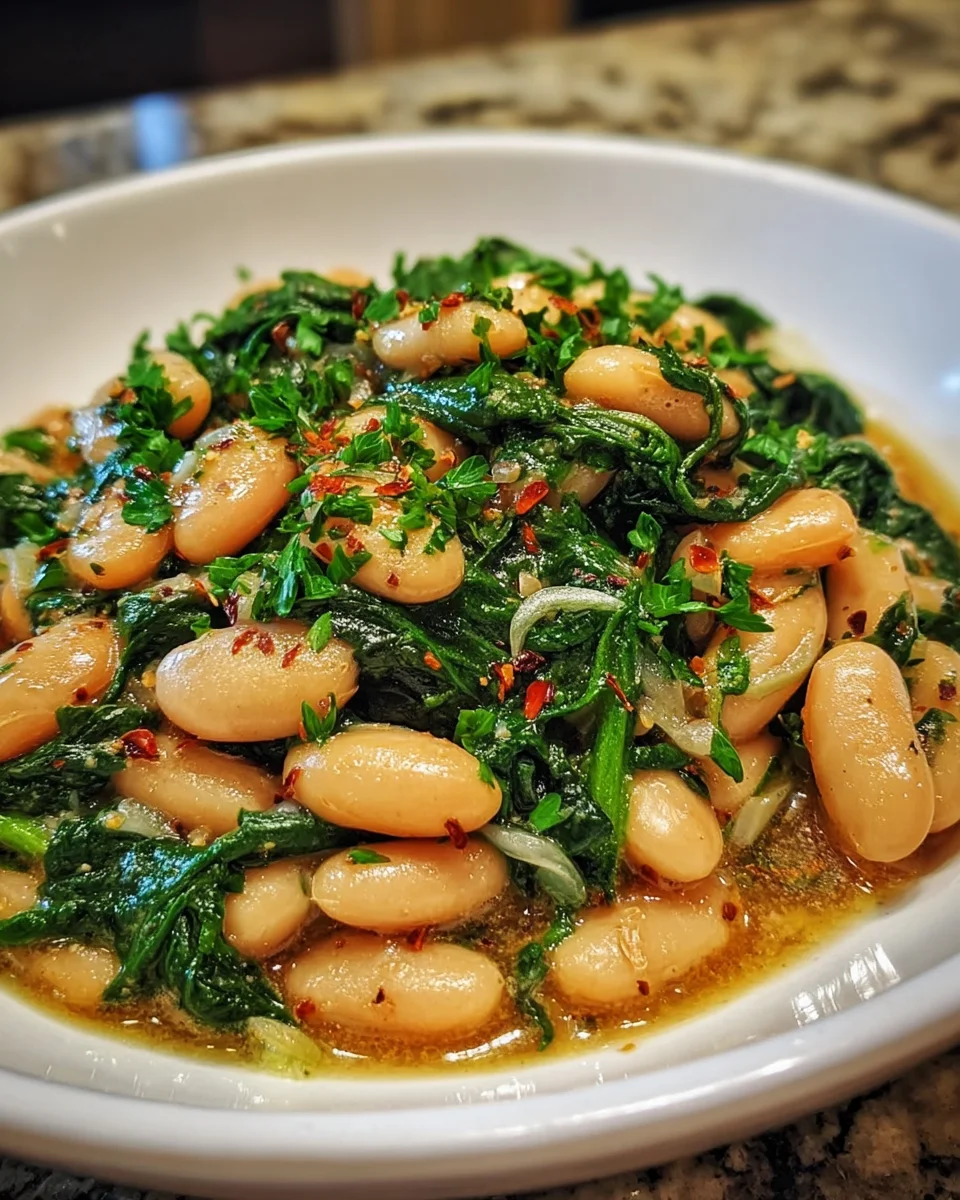 Spinach and White Beans