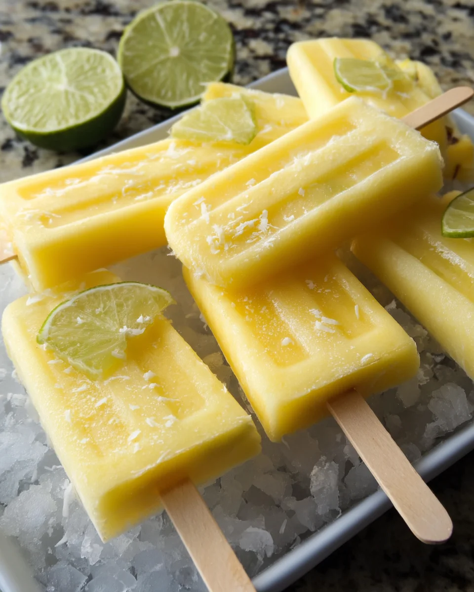 Pineapple Coconut Lime Popsicles: A Refreshing Treat!