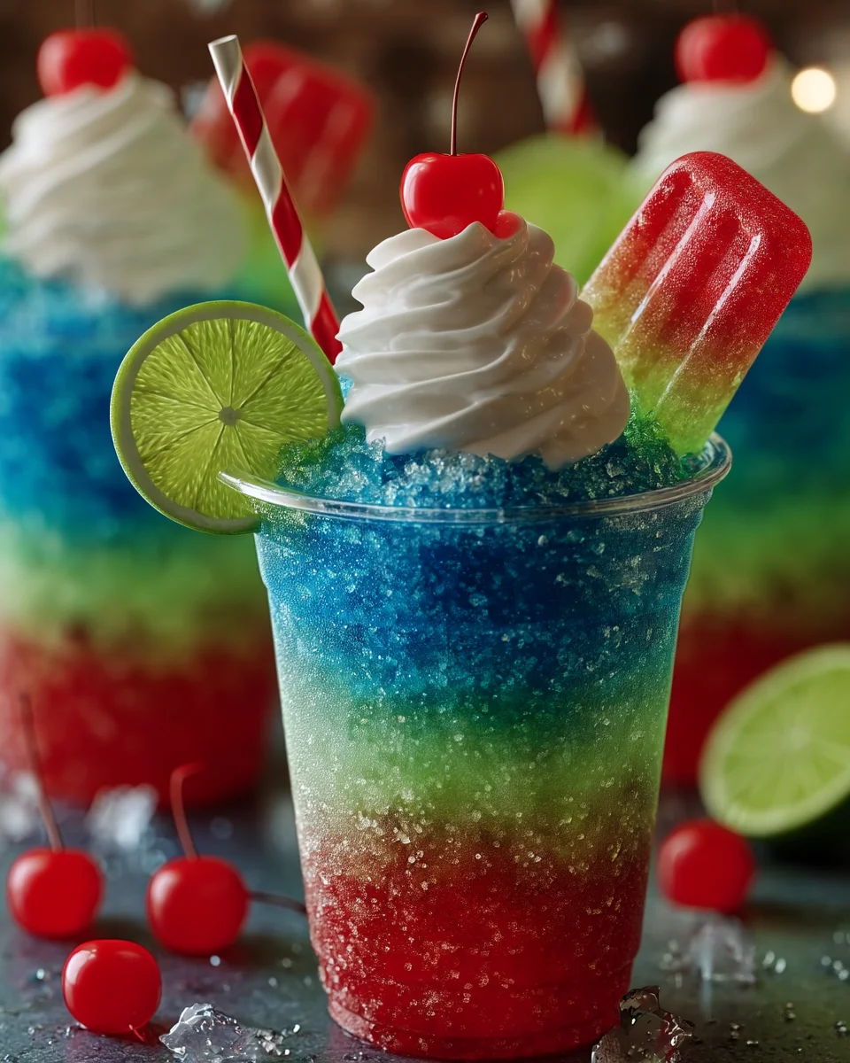 Berry Blast Cherry Limeade Shaved Ice Cups