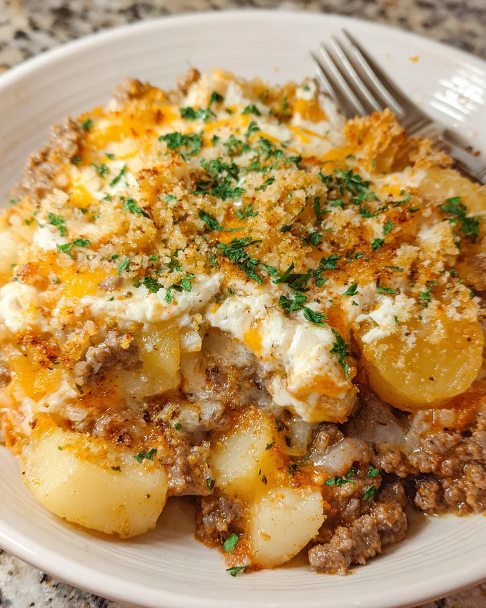Ground Beef Casserole with Potatoes