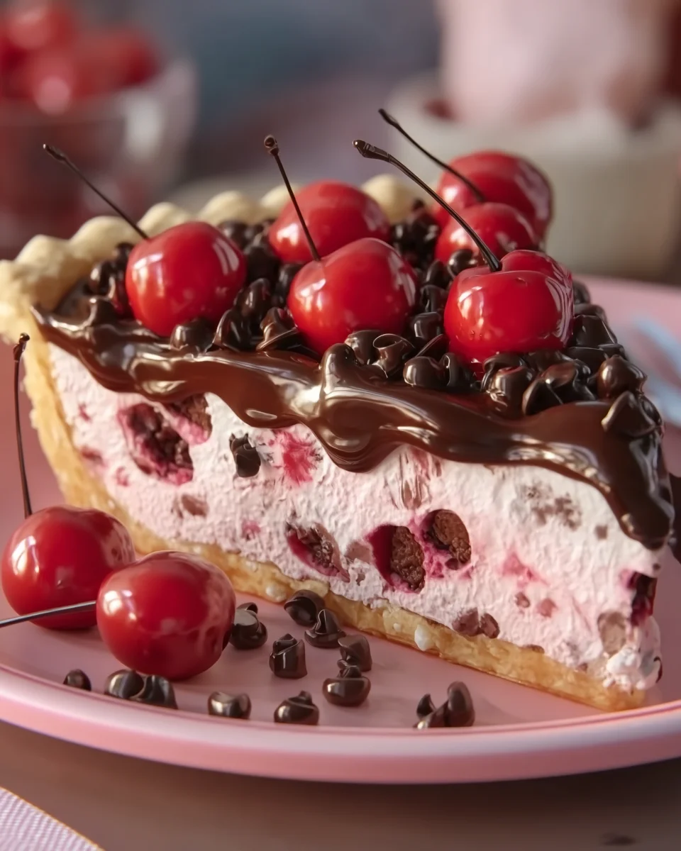 Chocolate Cherry Pie a slice of pure dessert magic