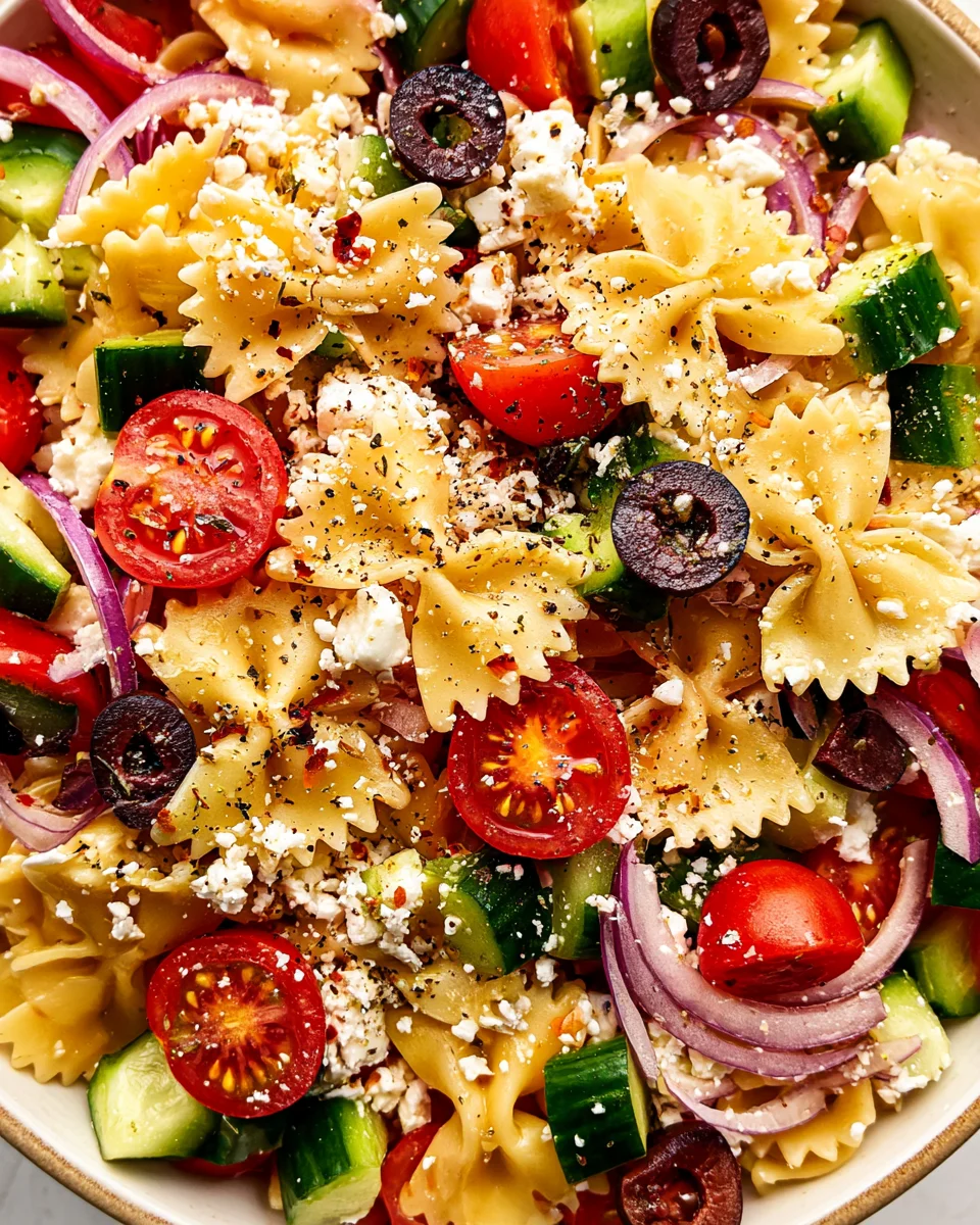 Mediterranean Pasta Salad: A Refreshing Summer Delight!