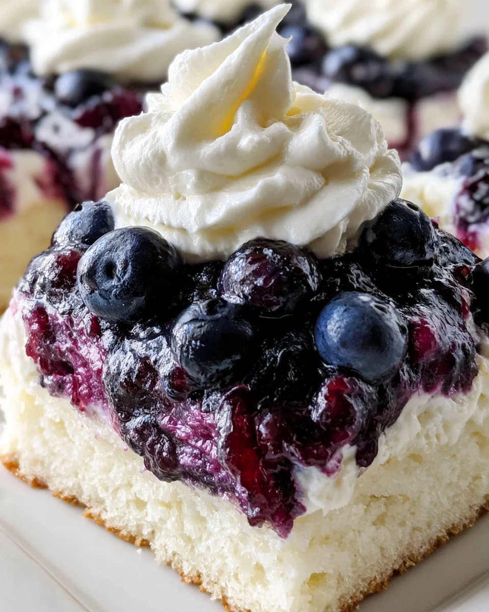Sheet Pan Blueberry Shortcake