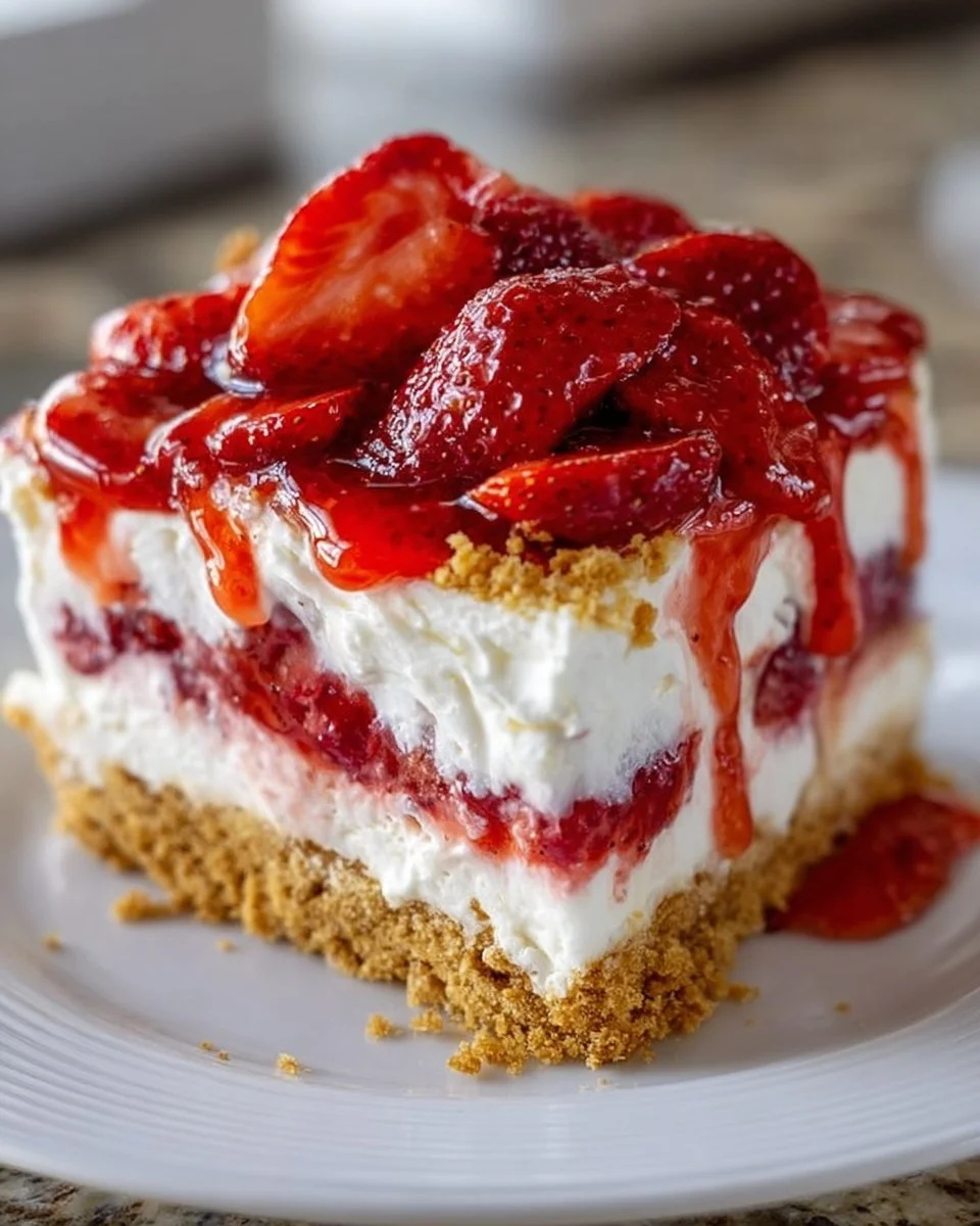 No Bake Strawberry Delight