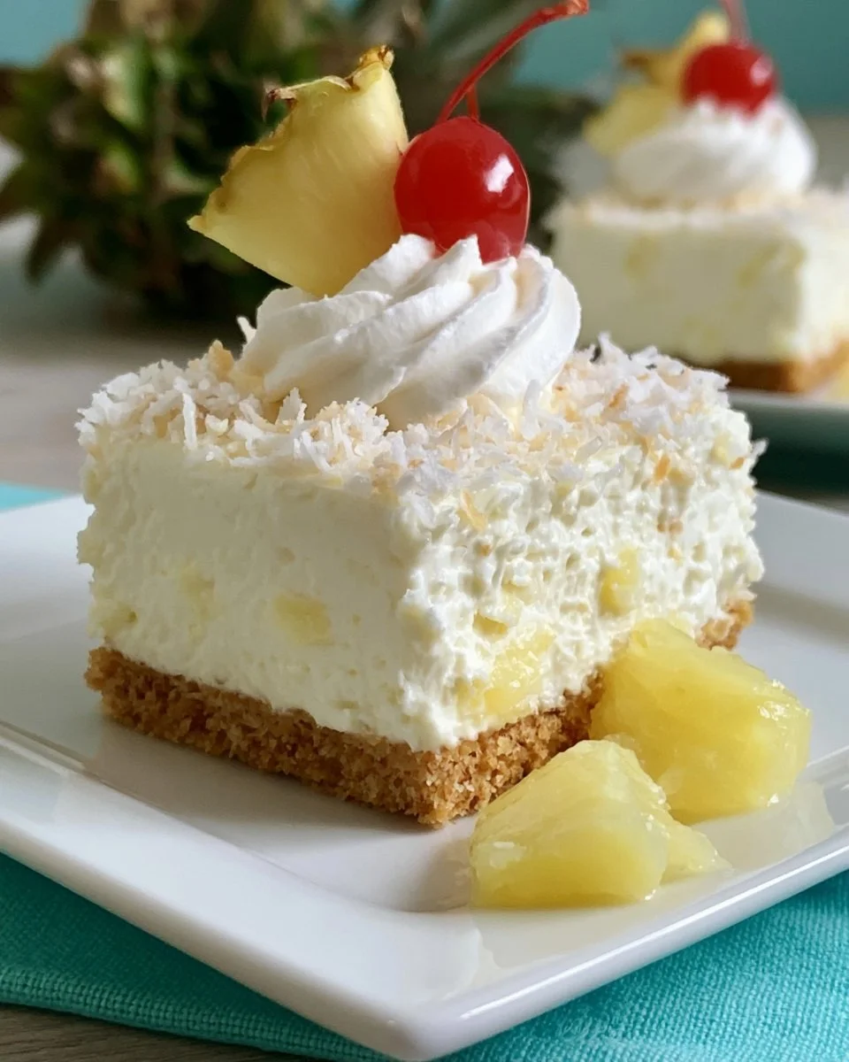 Pineapple Coconut Cheesecake