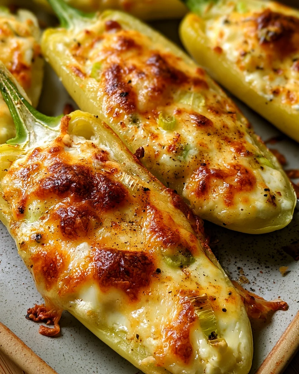 Cream Cheese Stuffed Banana Peppers