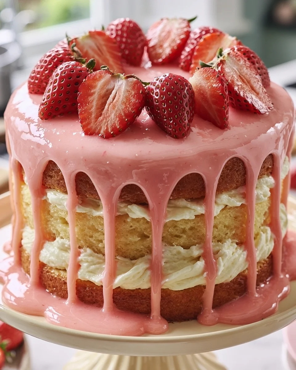 Strawberry Buttermilk Cake
