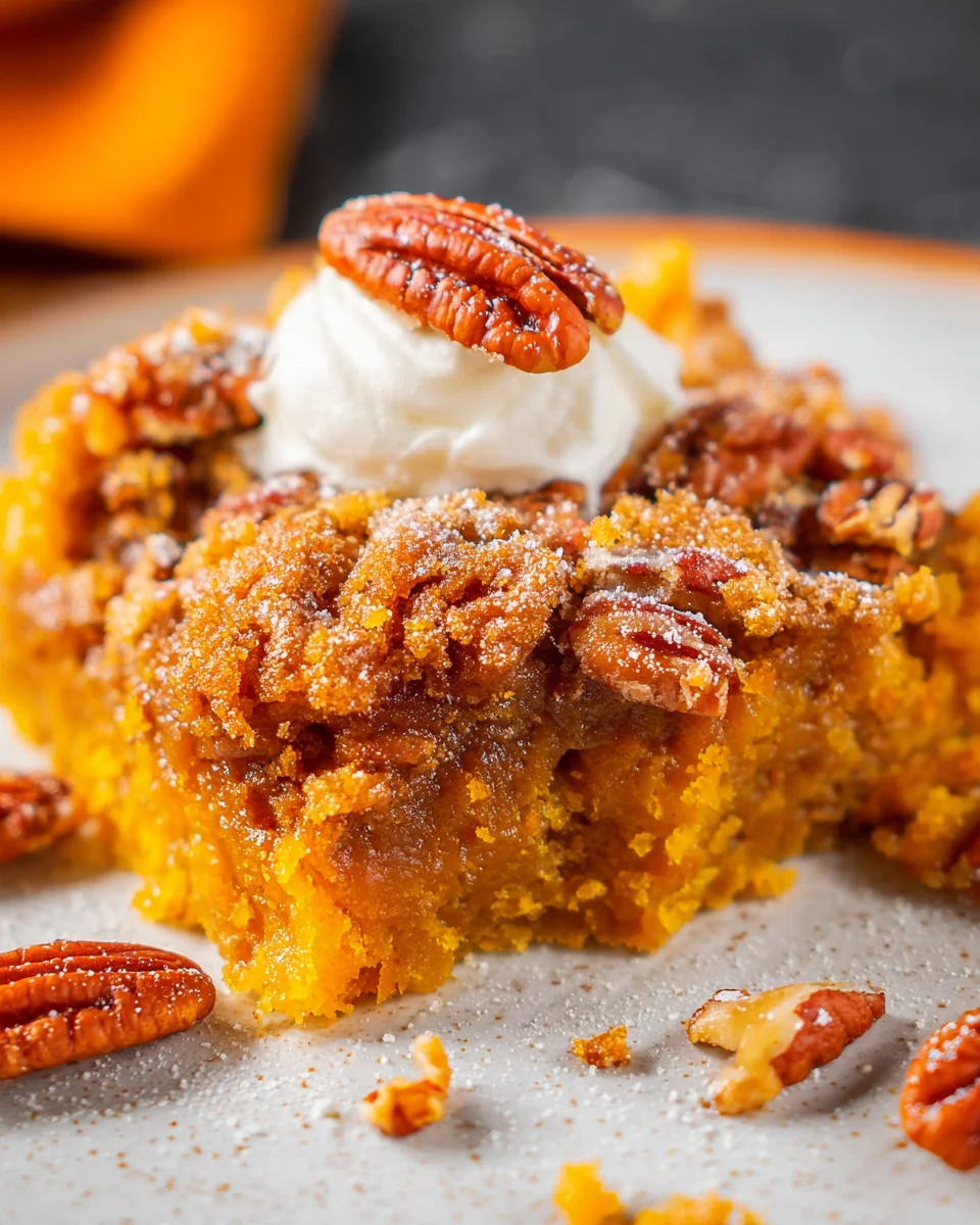 Pumpkin Pecan Cobbler