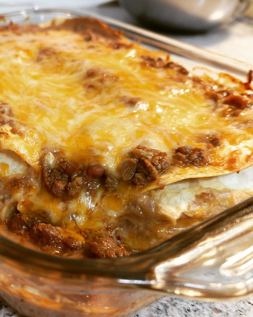 Beef Burrito Casserole