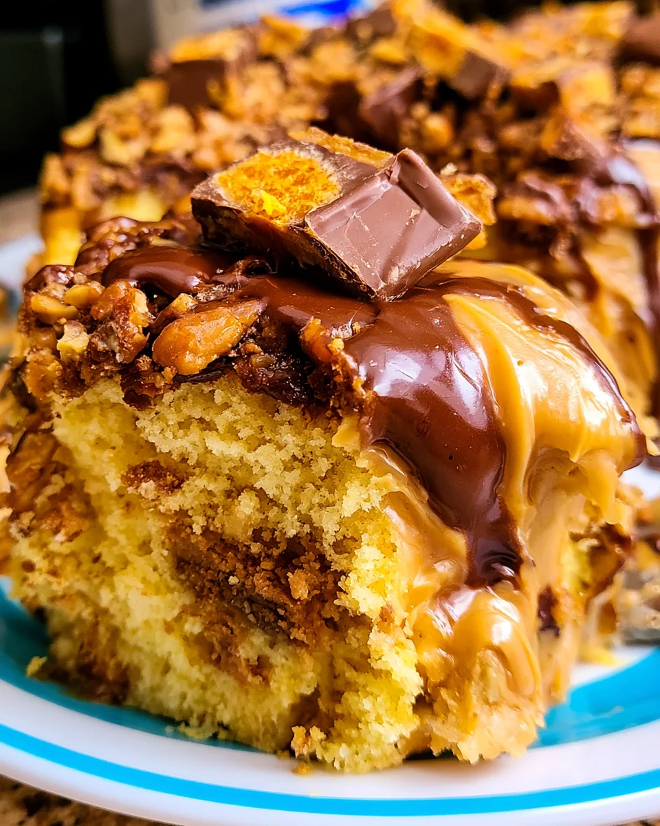 Slow Cooker Butterfinger Cake