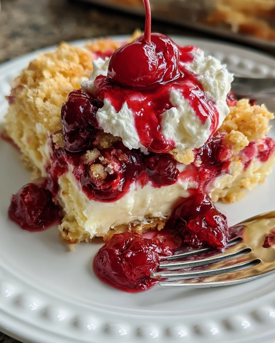 Cherry Cream Cheese Dump Cake