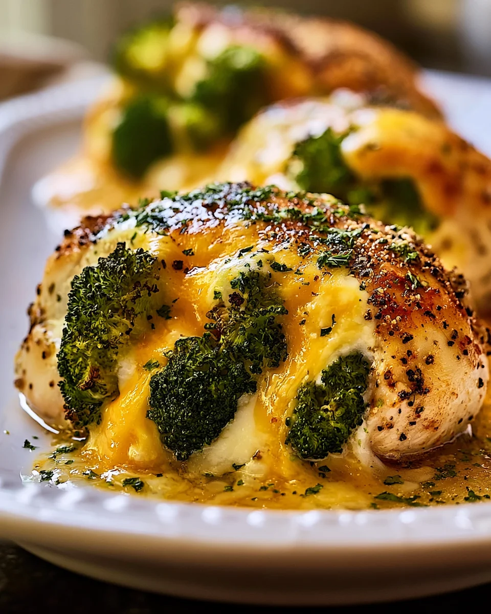 Cream Cheese and Broccoli Stuffed Chicken Breasts for Dinner!