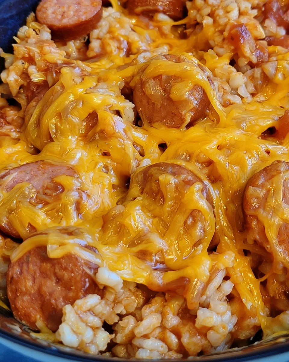 Crock Pot Salsa Rice Sausage Casserole