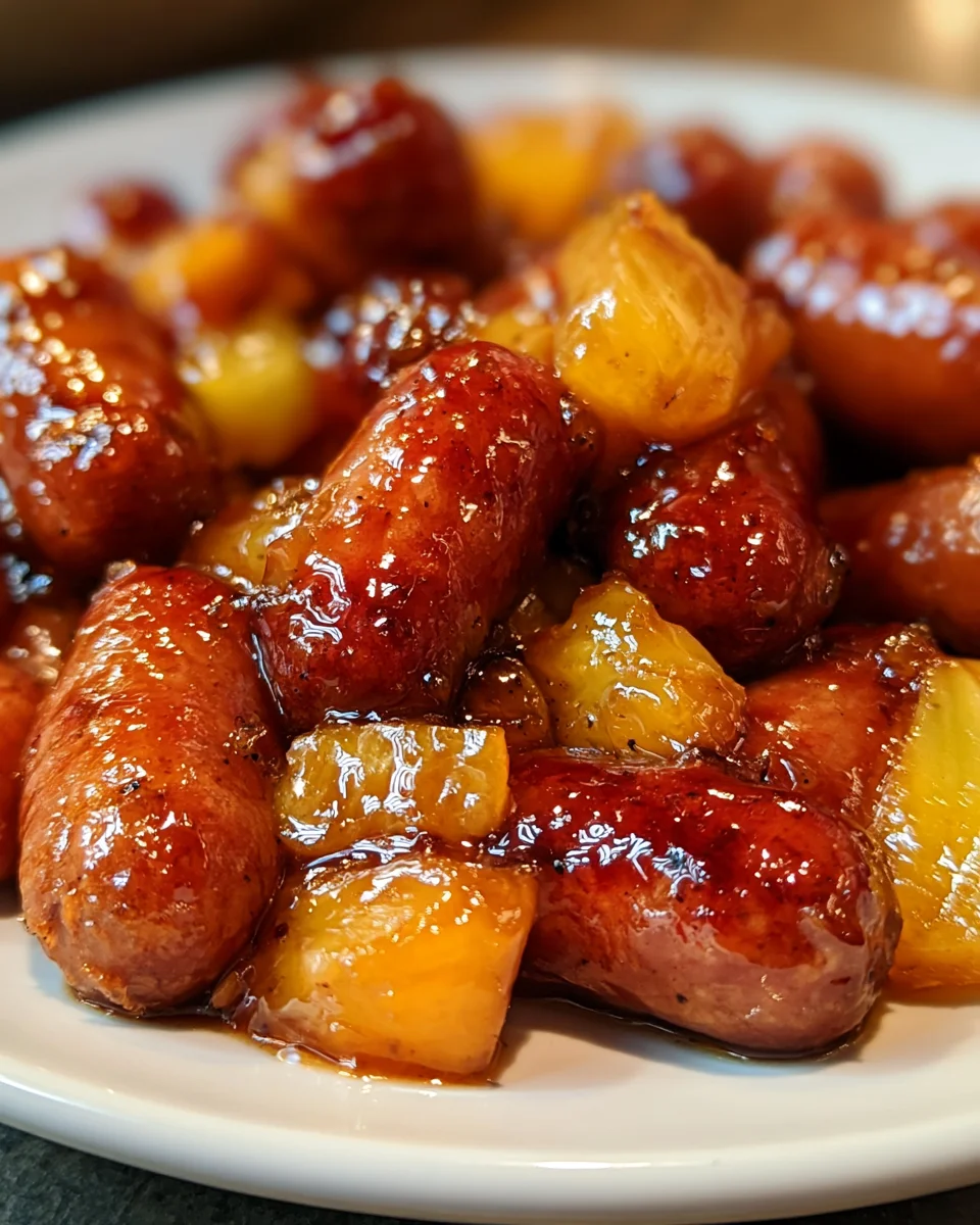 Pineapple Brown Sugar Mississippi Lil’ Smokies Bites