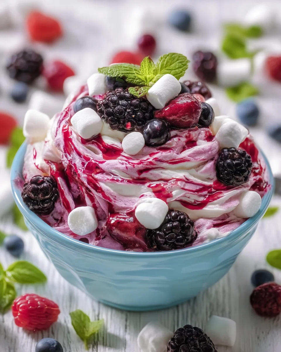 Mixed Berry Cheesecake Fluff