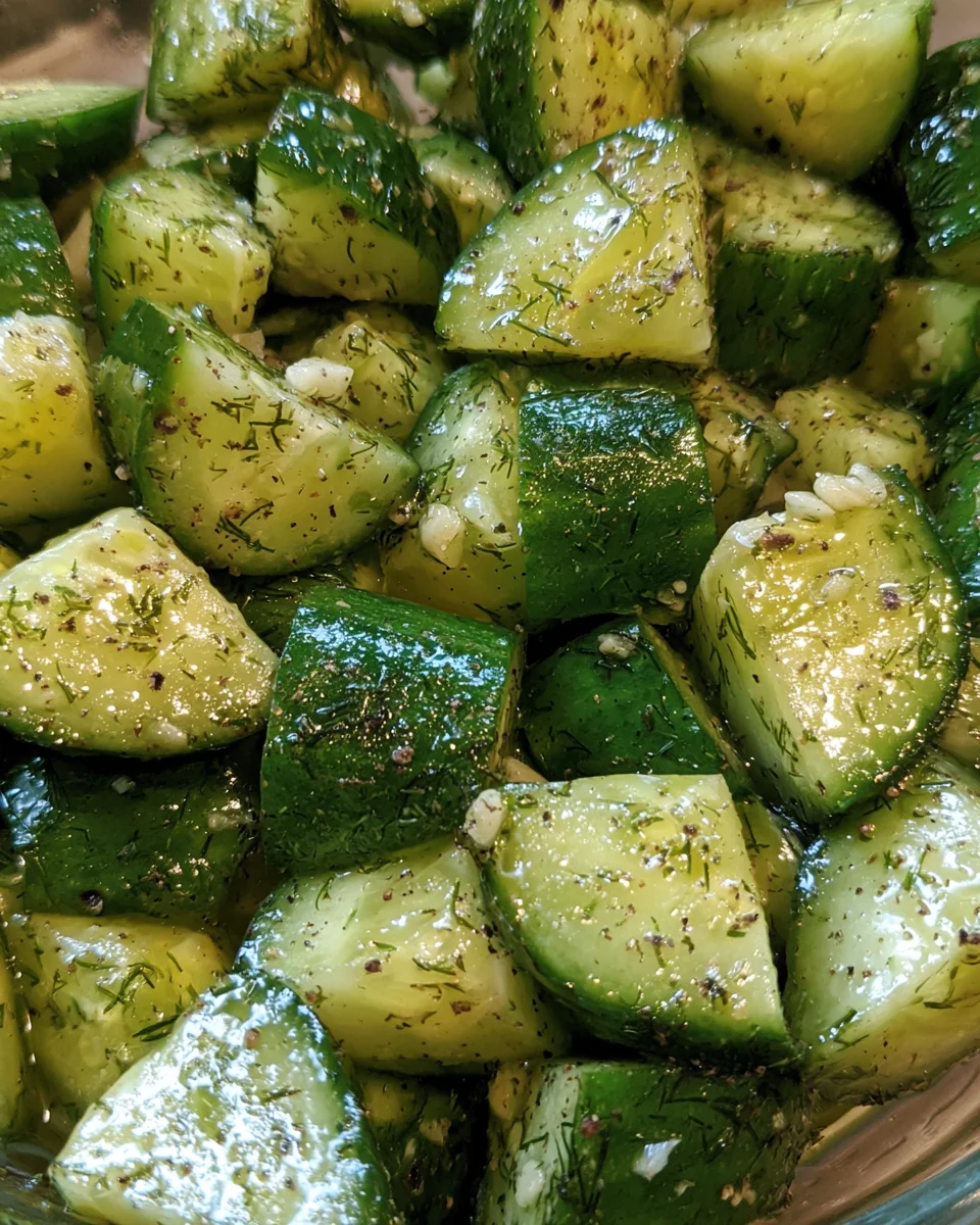 Lemon Dill Cucumber Salad