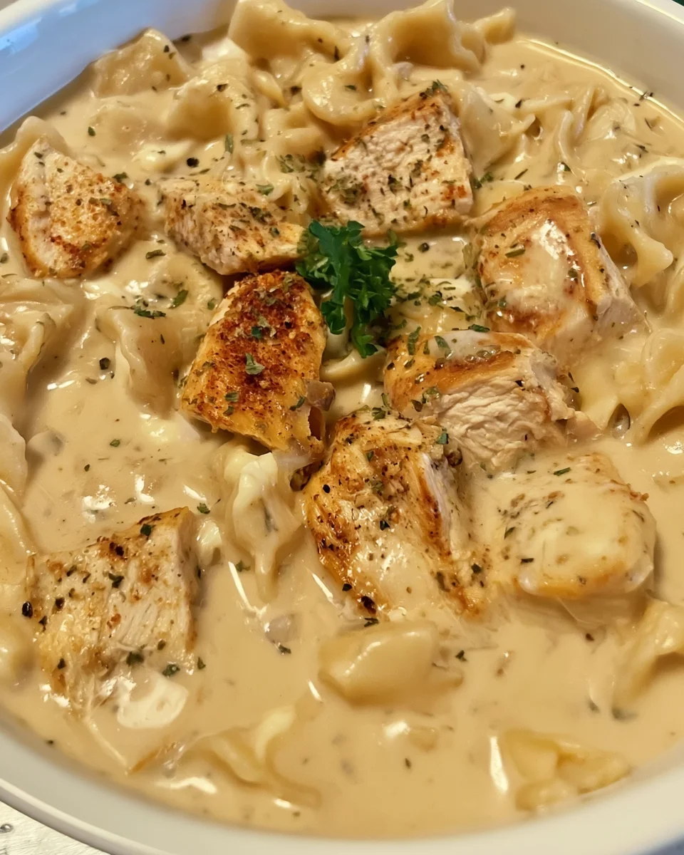Creamy Chicken Alfredo Soup