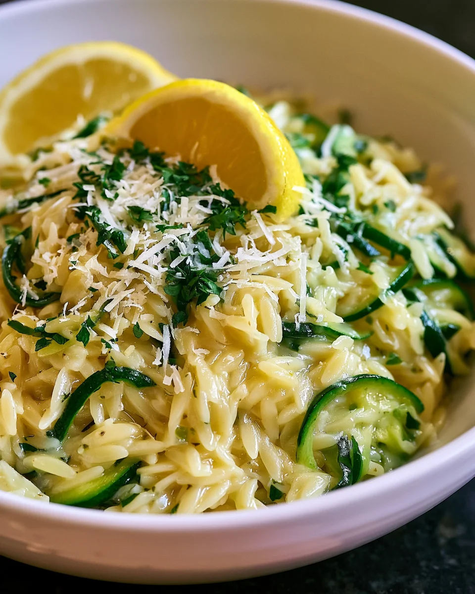 Zucchini and Lemon Orzo: A Refreshing Summer Delight!