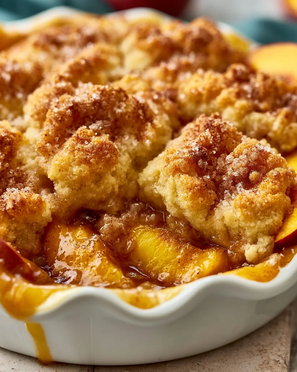 Easy Fresh Peach Cobbler Recipe
