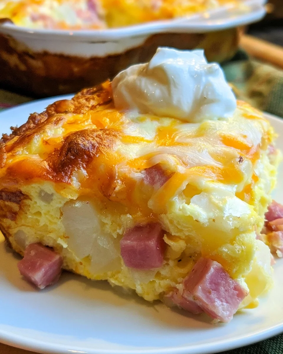 Ham and Potato Breakfast Casserole