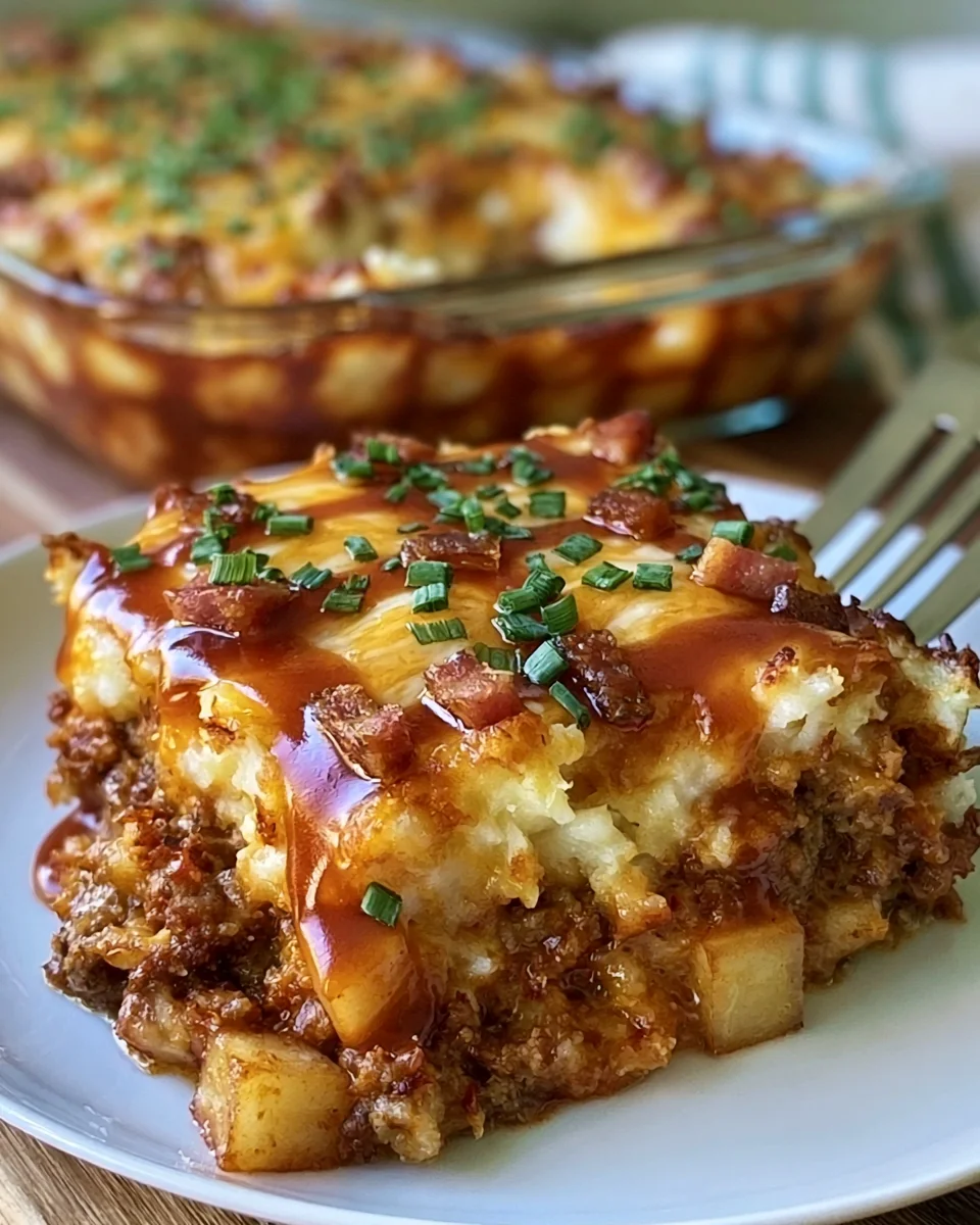 Loaded Potato Meatloaf Casserole